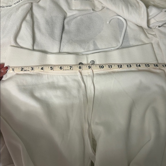 Victoria's Secret White pant suit with Pink and Gray Accents - Picture 7 of 7